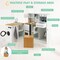 White Natural Kids Kitchen Playset with Washing Machine 2-Piece MDF 3+ Years